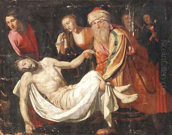 The Entombment Oil Painting by Utrecht School