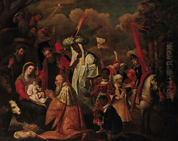 The Adoration of the Magi Oil Painting by Jean Baptiste de Saive