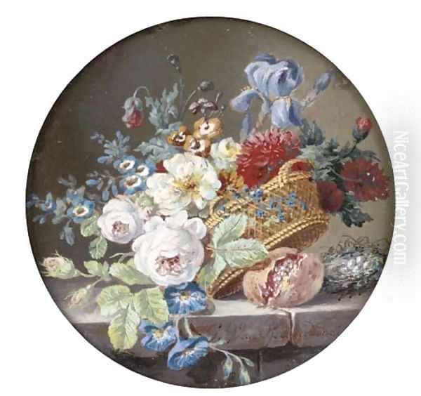 Flowers Oil Painting by Gerard Van Spaendonck