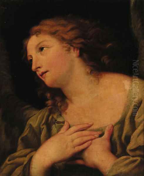 The Madonna Annunciate Oil Painting by Giovanni Gioseffo da Sole