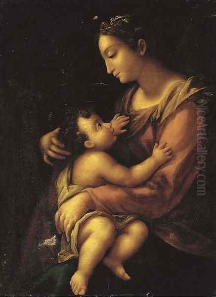 The Madonna and Child 3 Oil Painting by Emilian School