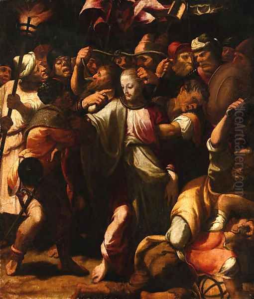 The Arrest of Christ Oil Painting by Emilian School