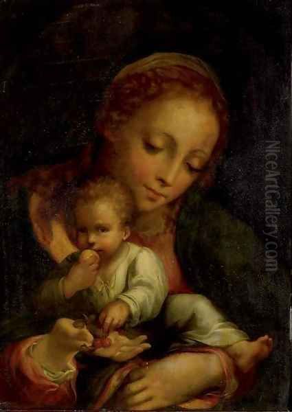 The Madonna and Child 2 Oil Painting by Emilian School