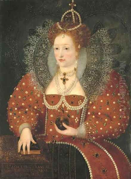 Portrait of Queen Elizabeth I Oil Painting by Engish School