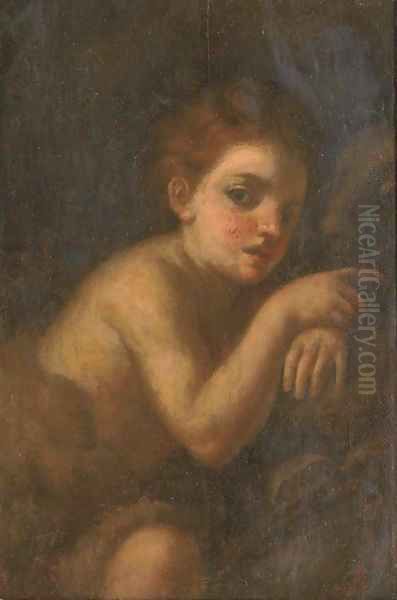 The Infant Saint John the Baptist Oil Painting by Andrea Del Sarto