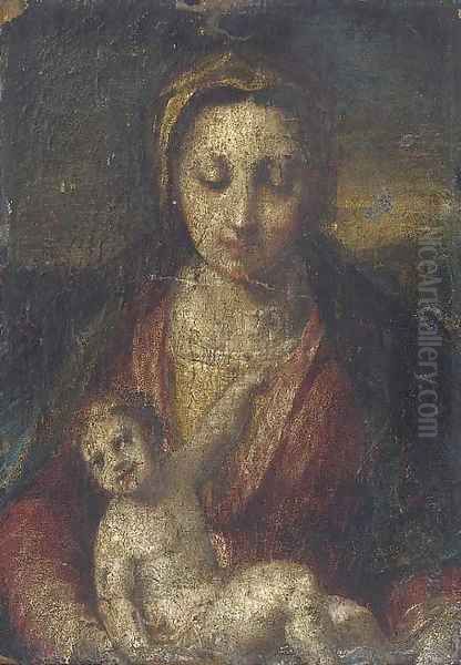 Madonna and Child Oil Painting by Andrea Del Sarto