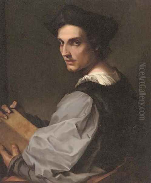 Self-portrait of the artist Oil Painting by Andrea Del Sarto