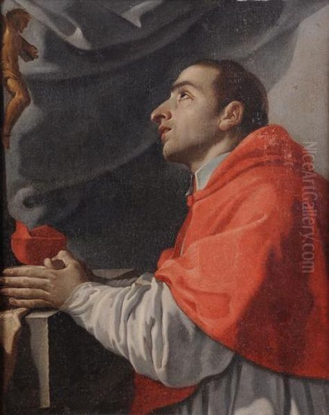 San Carlo Borromeo Oil Painting by Francesco Trevisani