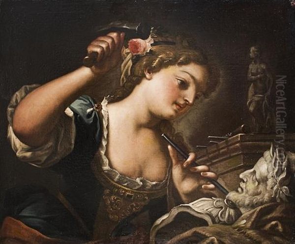 Allegoria Dellascultura Oil Painting by Francesco Trevisani