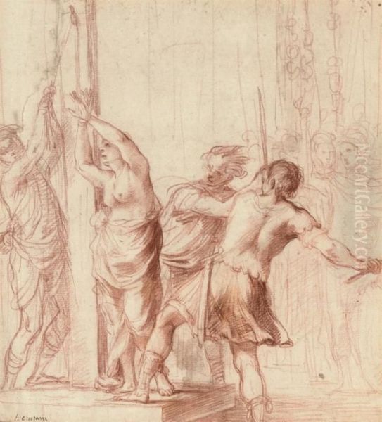 The Flagellation Of Sofronia And Olindo, Oil Painting by Francesco Trevisani