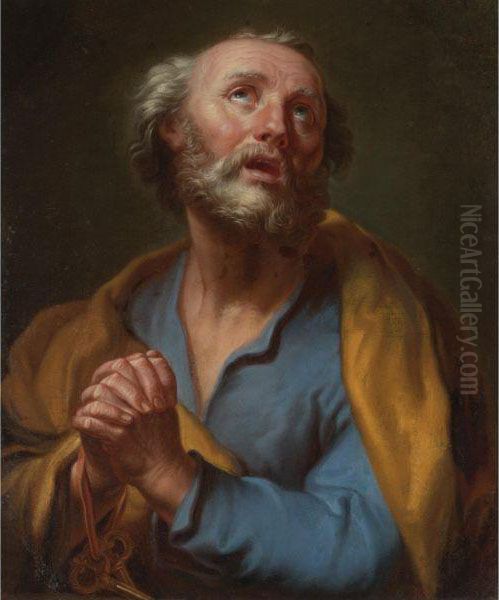 Saint Peter Penitent Oil Painting by Francesco Trevisani