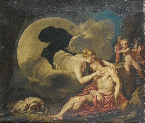 Diana And Endymion Oil Painting by Francesco Trevisani