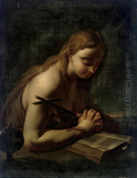 The Penitent Magdalen Oil Painting by Francesco Trevisani