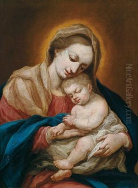 Madonna Col Bambino Oil Painting by Francesco Trevisani