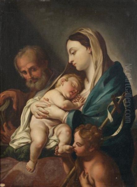 La Sainte Famille Oil Painting by Francesco Trevisani