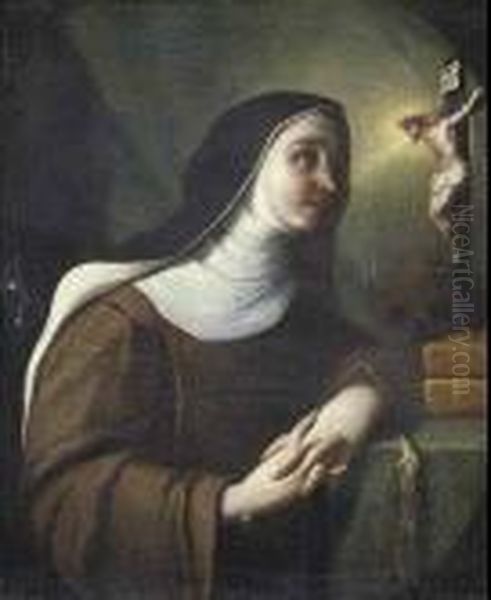 Santa Teresa D'avila Oil Painting by Francesco Trevisani