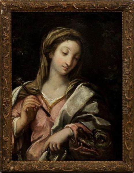 Hl. Margarete Mit Demdrachen Oil Painting by Francesco Trevisani