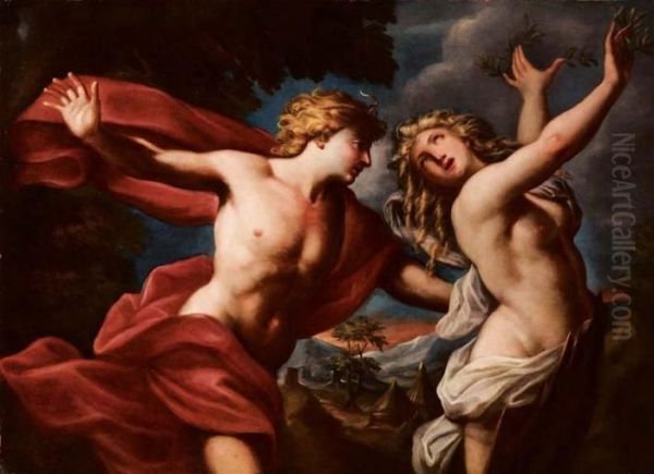 Apollo E Dafne Oil Painting by Francesco Trevisani