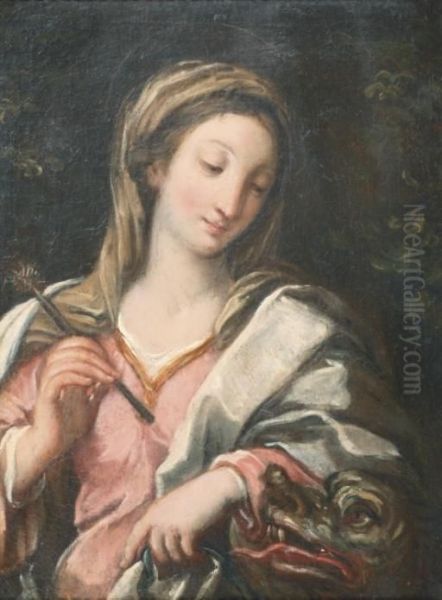 Saint Margareth With The Dragon Oil Painting by Francesco Trevisani