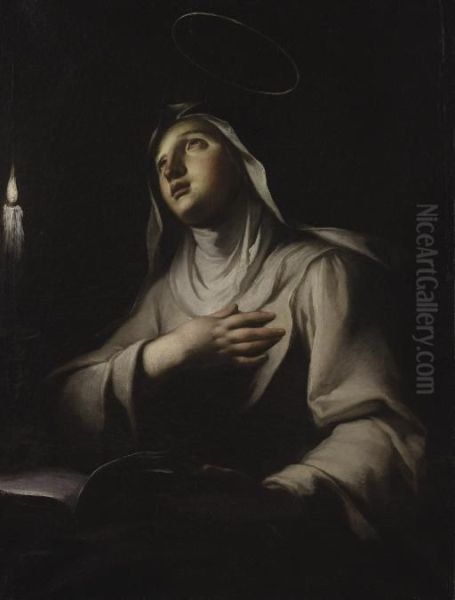 Santa Teresa D'avila Oil Painting by Francesco Trevisani