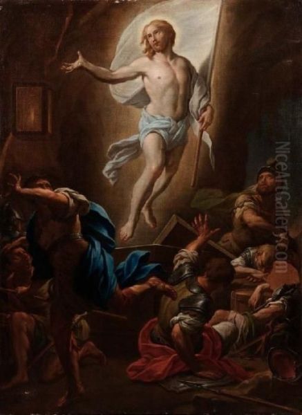 Cristo Risorto Oil Painting by Francesco Trevisani