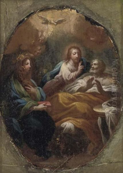 Christ Blessing A Man Oil Painting by Francesco Trevisani