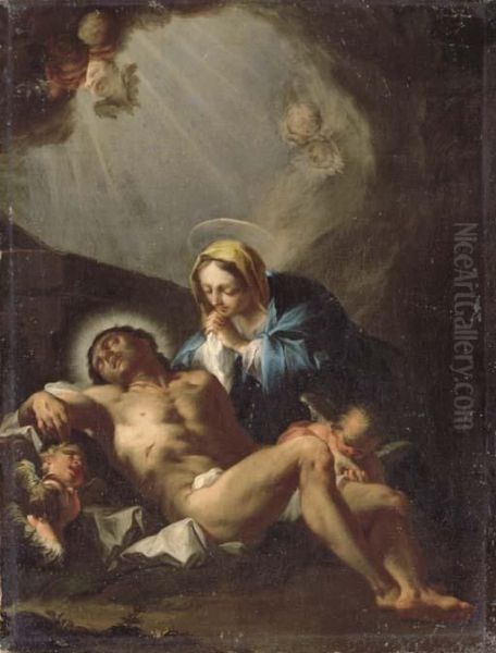 The Pieta Oil Painting by Francesco Trevisani