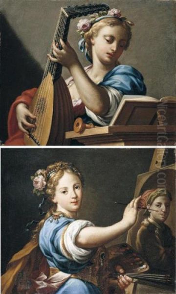 An Allegory Of Painting Oil Painting by Francesco Trevisani