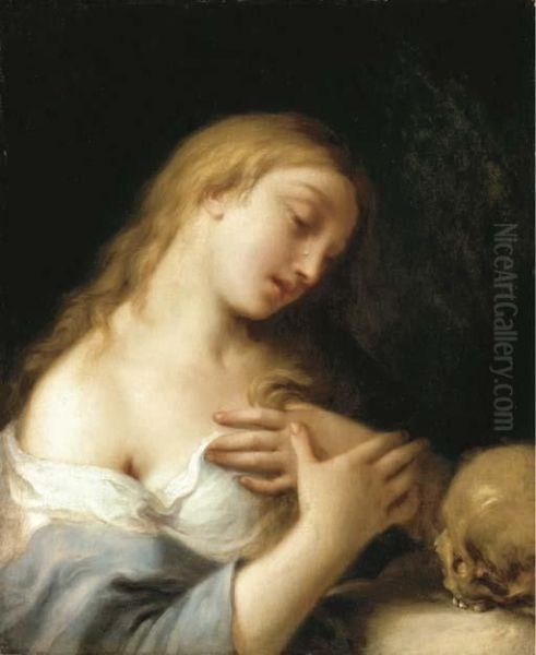 The Penitent Magdalen Oil Painting by Francesco Trevisani