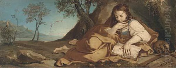 The Penitent Magdalen Oil Painting by Francesco Trevisani