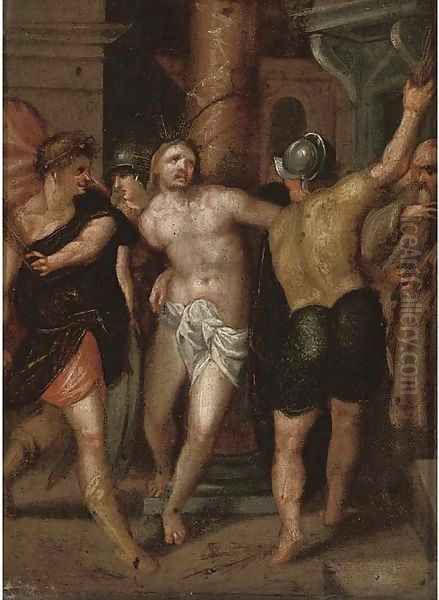 The Flagellation Oil Painting by Bartholomaeus Spranger