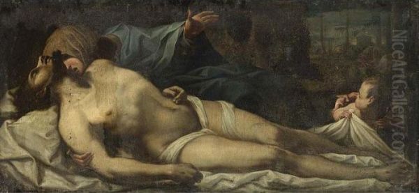 The Pieta Oil Painting by Francesco Trevisani