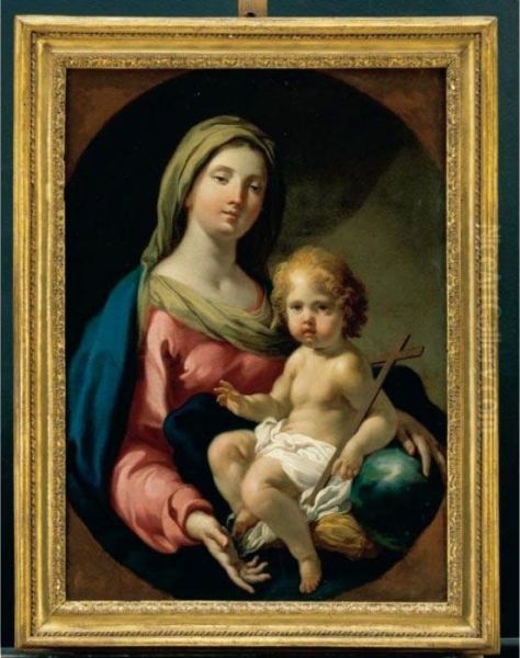 Madonna Col Bambino Oil Painting by Francesco Trevisani