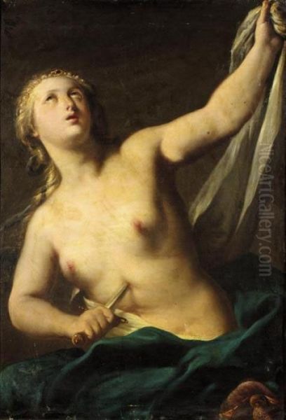 Lucretia Oil Painting by Francesco Trevisani