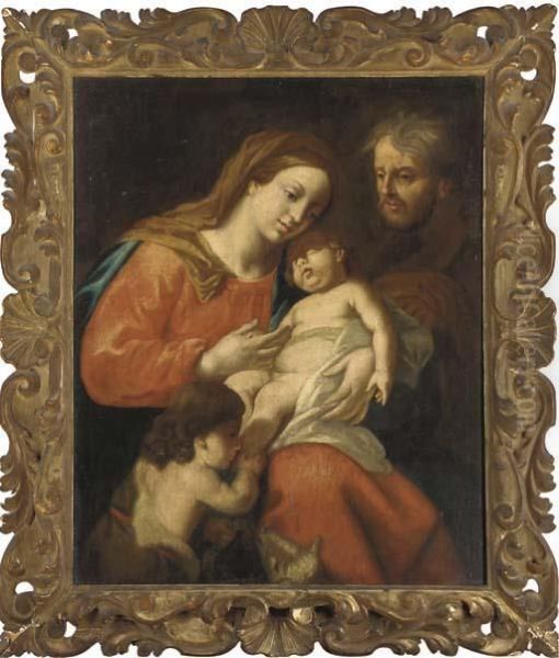 The Holy Family With The Infant Saint John The Baptist Oil Painting by Francesco Trevisani