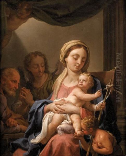 The Holy Family Oil Painting by Francesco Trevisani