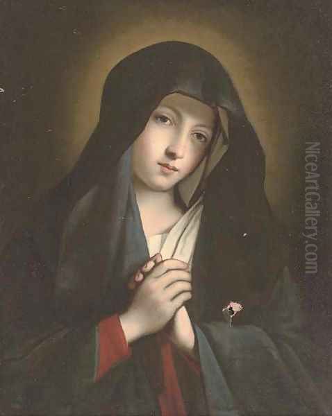 The Virgin in Prayer Oil Painting by Giovanni Baptista Salvi, Called Sasseferroto