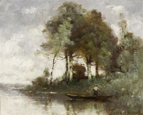 Le Canotier Oil Painting by Paul Trouillebert