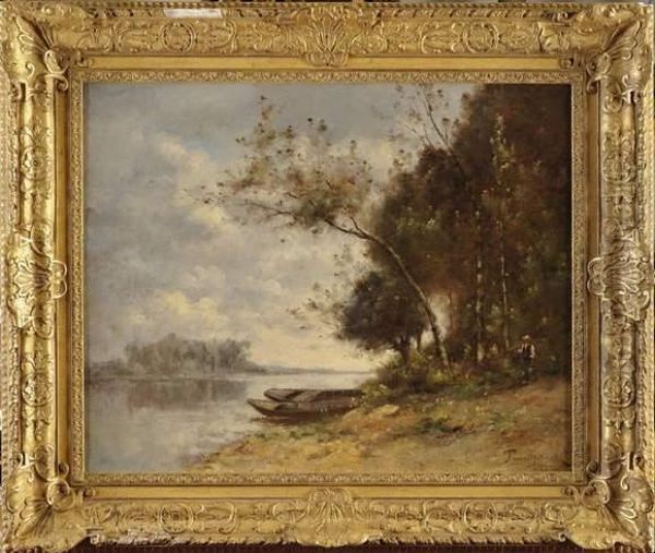 Bord De L'oise Oil Painting by Paul Trouillebert