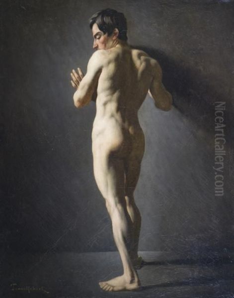 Nudo Accademico. Oil Painting by Paul Trouillebert