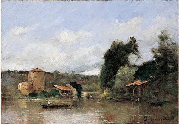 Le Lavoir Oil Painting by Paul Trouillebert