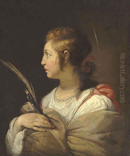 Saint Apollonia Oil Painting by Bernardo Strozzi