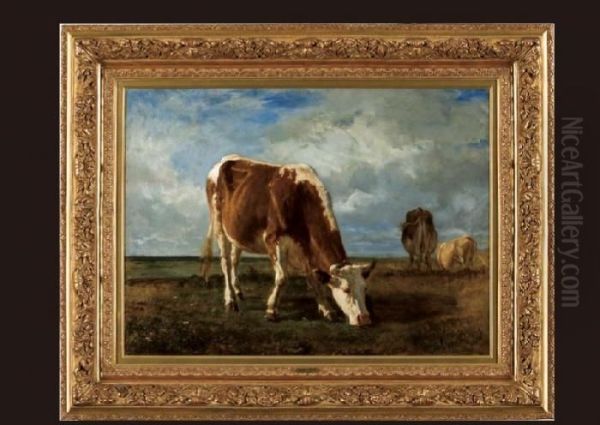 Cowsgrazing Oil Painting by Constant Troyon