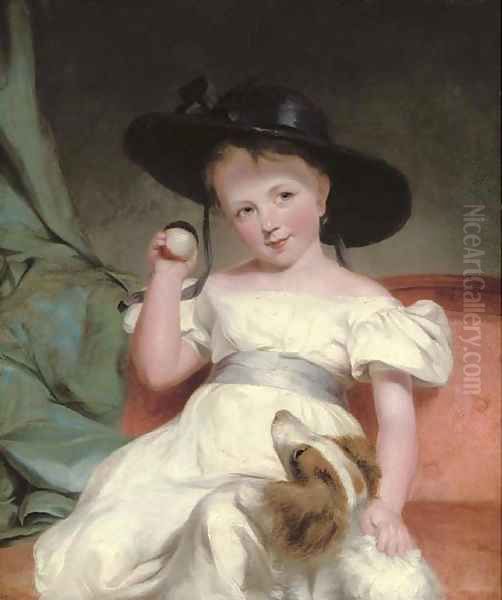 Portrait of a child Oil Painting by Sir Martin Archer Shee