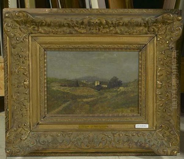 Landschaft Mit Gehoft. Oil Painting by Constant Troyon