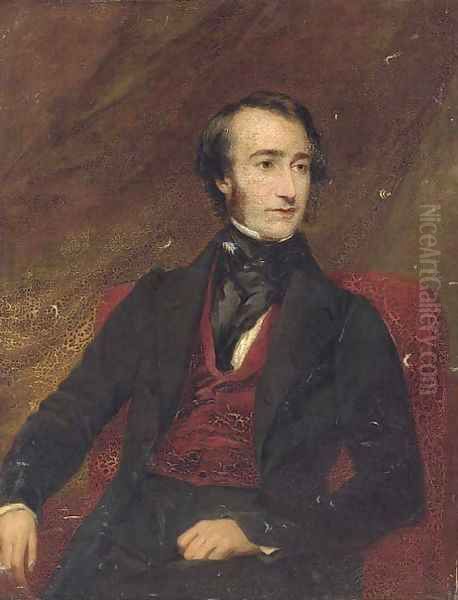 Portrait of Sir Edward Celebrooke Oil Painting by Frederick Richard Say