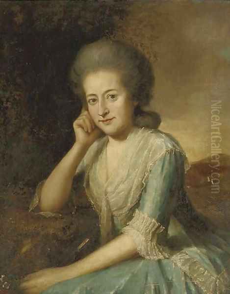 Portrait of a lady Oil Painting by Jean Humbert De Superville