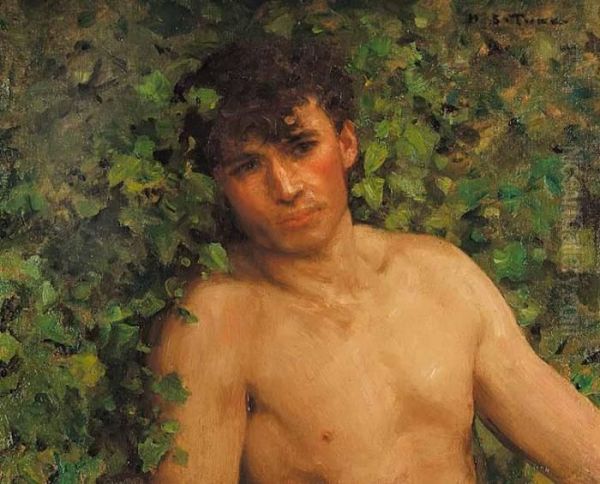 Untitled - The Swimmer Oil Painting by Henry Scott Tuke