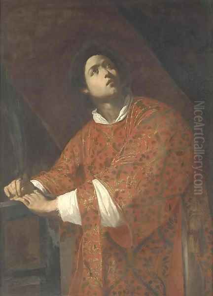 Saint Laurence Oil Painting by Massimo Stanzione