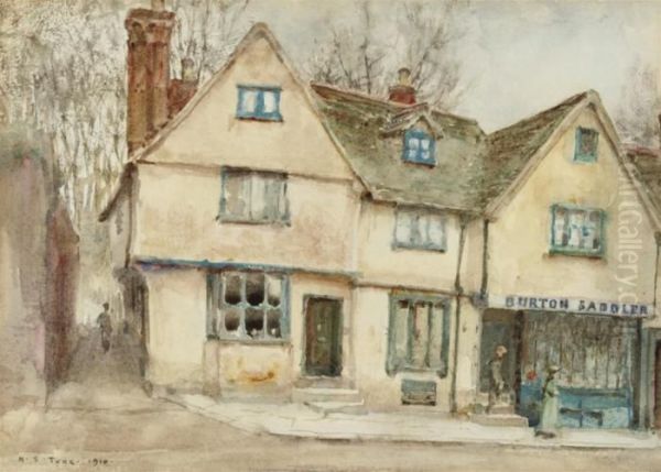 The Burton Saddlery Oil Painting by Henry Scott Tuke